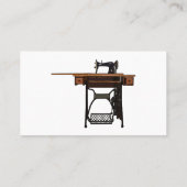 裁縫機の漫画イラストレーション 名刺 (裏面)