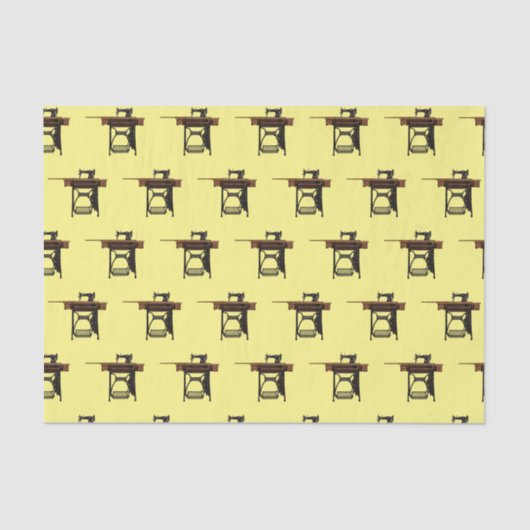 裁縫機の漫画イラストレーション 薄葉紙 (正面)