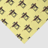 裁縫機の漫画イラストレーション 薄葉紙 (詳細)