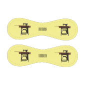 裁縫機の漫画イラストレーション 野球ボール (パネル)