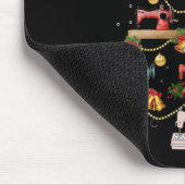 裁縫機クリスマスツリー マウスパッド (コーナー)