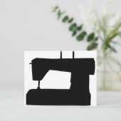 裁縫機シルエット ポストカード (スタンド正面)