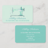 裁縫機シームストレス水彩名刺 名刺 (正面/裏面)