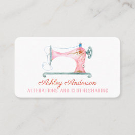 裁縫機シームストレス水彩名刺 名刺