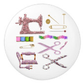 裁縫機械およびクラフトアクセサリードロワー セラミックノブ (正面)