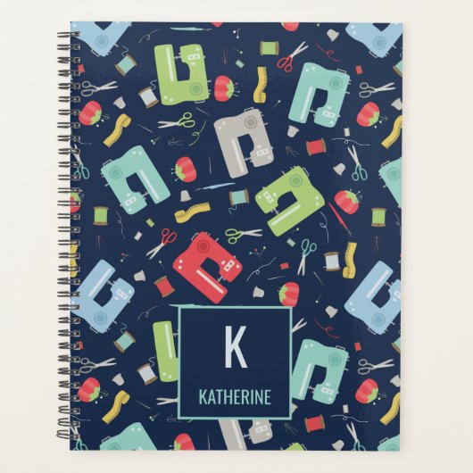 裁縫機械のシームストレスパターンプランナー プランナー手帳 (正面)