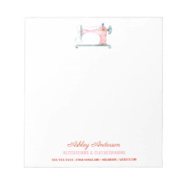 裁縫機械のシーメストレスウォーターのカラーノート ノートパッド