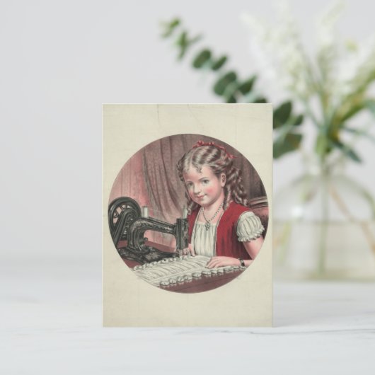 裁縫機械の子 ポストカード (スタンド正面)