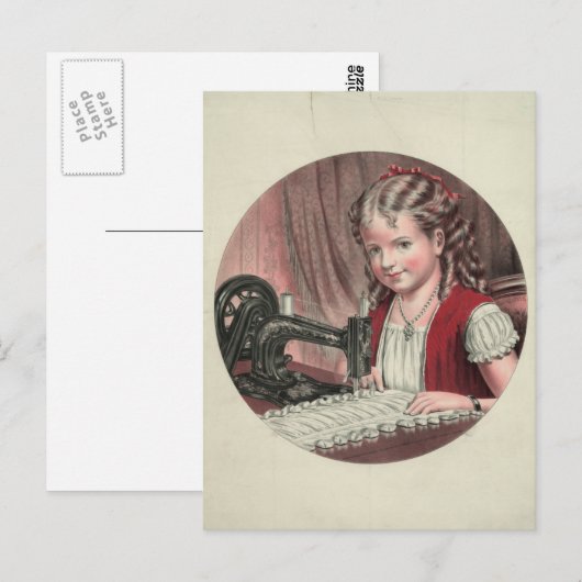 裁縫機械の子 ポストカード (正面/裏面)