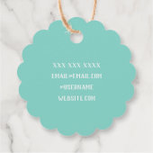 裁縫機械シーメストレスウォーター色メッセージカード フェイバータグ (裏面)