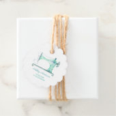 裁縫機械シーメストレスウォーター色メッセージカード フェイバータグ (インサイチュ)