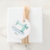 裁縫機械シーメストレスウォーター色メッセージカード フェイバータグ (インサイチュ)