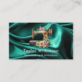 裁縫機械シーメストレスグリーン 名刺 (正面)