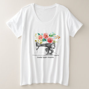 裁縫機械テーラーシーストレス プラスサイズTシャツ
