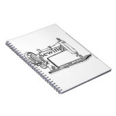 裁縫機械デザイン ノートブック (右側)