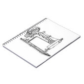 裁縫機械デザイン ノートブック (左側)