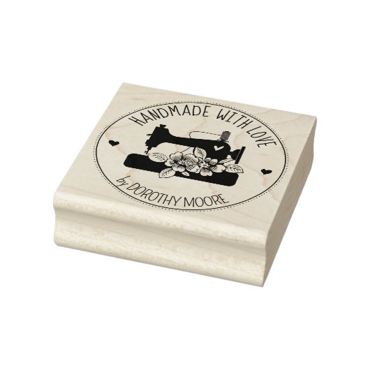 裁縫機械フローラは愛で手作り ラバースタンプ (スタンプ)
