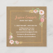 裁縫機械フローラクラフト名刺 スクエア名刺 (裏面)