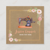 裁縫機械フローラクラフト名刺 スクエア名刺 (正面)