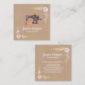 裁縫機械フローラクラフト名刺 スクエア名刺 (正面/裏面)