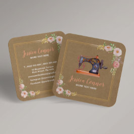 裁縫機械フローラクラフト名刺 スクエア名刺