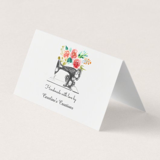 裁縫機械フローラテーラークラフター 名刺 (裏面)