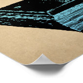 裁縫機械ヴィンテージイラストレーション ポスター (角)