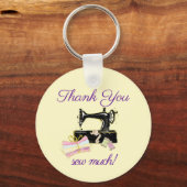 裁縫機械ヴィンテージ おもしろい キーホルダー (正面)