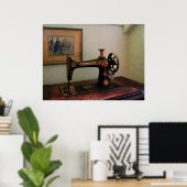 裁縫機械及びリトグラフ ポスター (ホームオフィス)