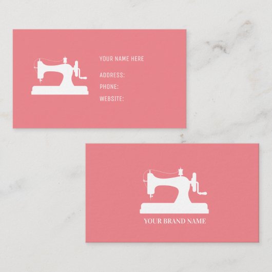 裁縫機械名刺 名刺 (正面/裏面)