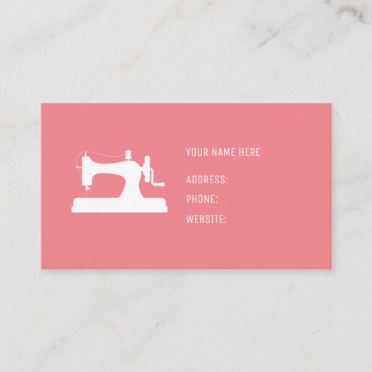裁縫機械名刺 名刺 (正面)