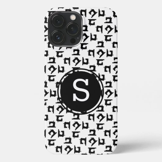 裁縫機械工芸イニシャル iPhoneケース (裏面)