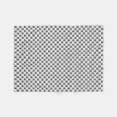 裁縫機械工芸品パターン/あなたの色 フリースブランケット (正面(横))