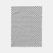 裁縫機械工芸品パターン/あなたの色 フリースブランケット (正面)