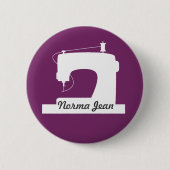 裁縫機械工芸品展 缶バッジ (正面)