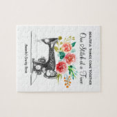 裁縫機械引用文テーラー白黒パズル ジグソーパズル (横)