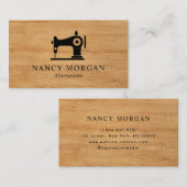 裁縫機械木材名刺 名刺 (正面/裏面)