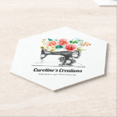 裁縫機械白黒シーメストテーラー ペーパーコースター (アングル)