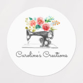 裁縫機械白黒シーメストテーラー ラベル (デザイン1)