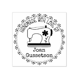 裁縫機械縫い手作り愛 ラバースタンプ