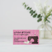 裁縫機械蒸気ストレスキルティングキルター 名刺 (スタンド正面)