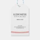 裁縫機械衣料ラベルラベル素朴シック ギフトタグ (裏面)