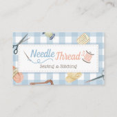 裁縫機械針および糸ビジネスカード 名刺 (裏面)