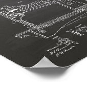 裁縫機械1867特許技術シャルボード ポスター (角)