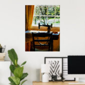 裁縫機械（窓） ポスター (ホームオフィス)