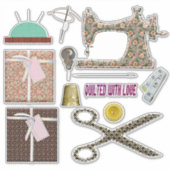 裁縫機海員キルティング裁縫 シール (正面)