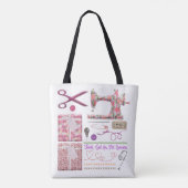 裁縫機海員キルティング裁縫 トートバッグ (裏面)