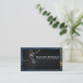 裁縫機 |ジーンズ |ステッチ 名刺 (スタンド正面)