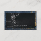 裁縫機 |ジーンズ |ステッチ 名刺 (裏面)