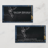 裁縫機 |ジーンズ |ステッチ 名刺 (正面/裏面)